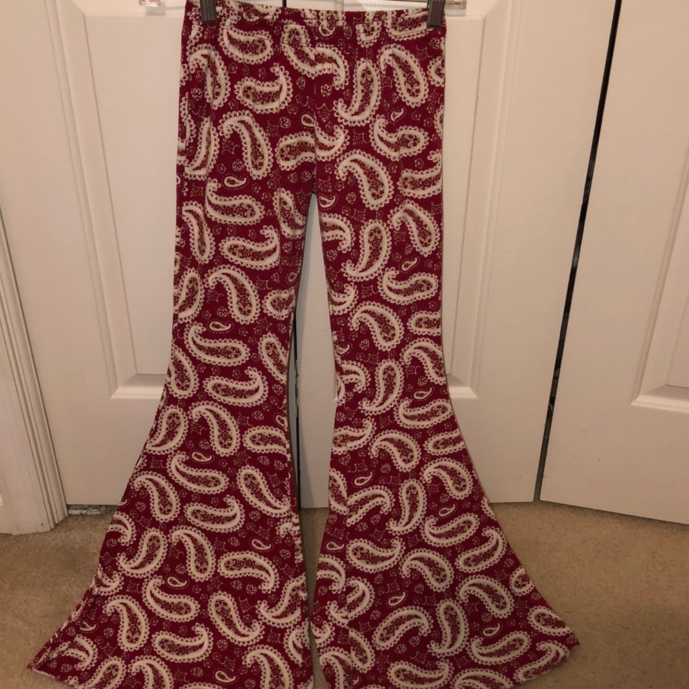Paisley, bell bottom cotton pants